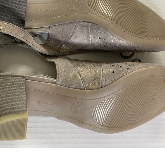 Luftpolster Ara Womens Pewter 2 1/2" Heel Sling Back Size 10.5 - Picture 8 of 12